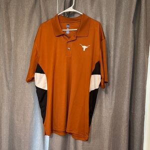 Texas Longhorn Men's burnt Orange Polo Shirt with Longhorns Logo